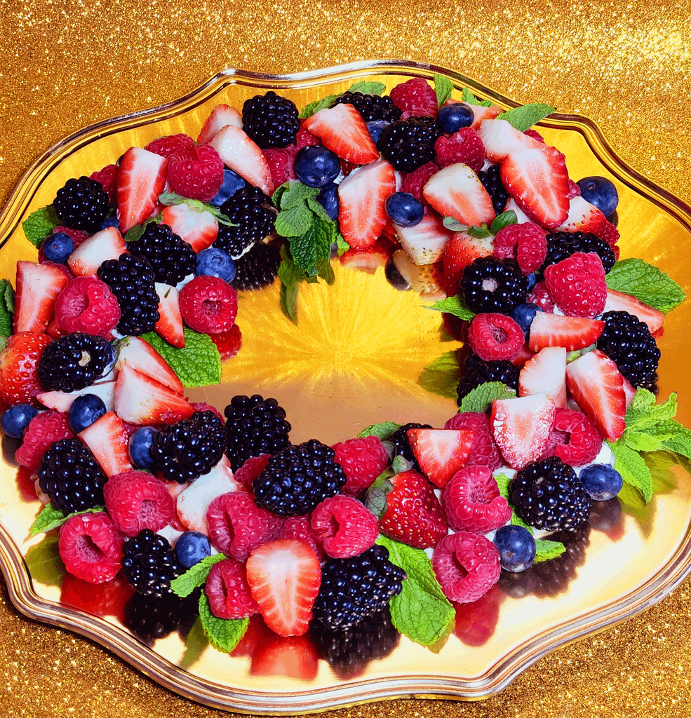 Festive Fruit Wreath Platter