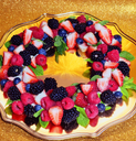 Festive Fruit Wreath Platter