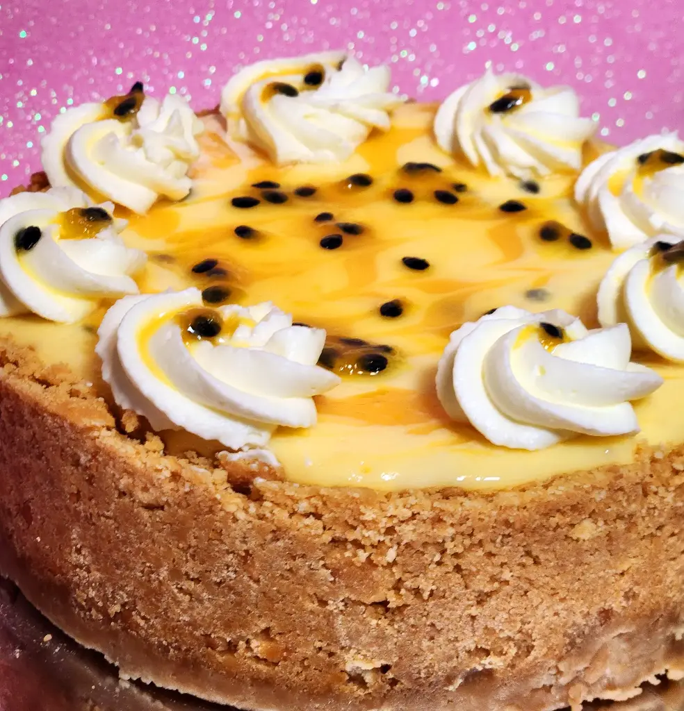 Passionfruit Swirl Cheesecake
