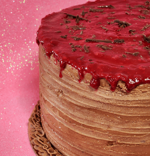 Vegan Chocolate Raspberry Cake
